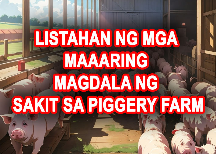 listahan ng mga maaaring magdala ng mga sakit